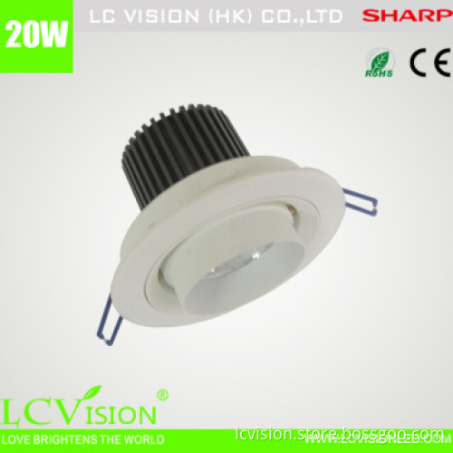 LED Lighting / 20W SHARP LED Down light / Adjustable / Dimming /1960lm